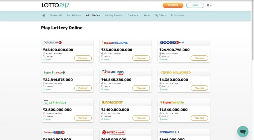 Online lottery lotto247